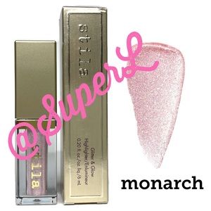 2/$25 NEW Stila Glitter Glow Eyeshadow Highlighter Monarch Pink Mauve Sparkle